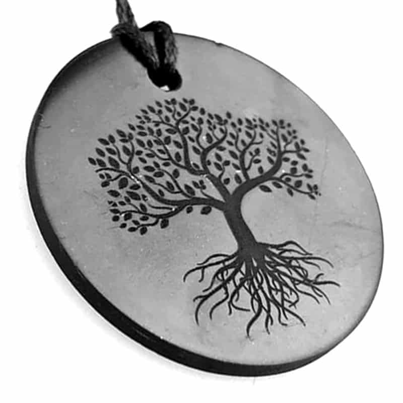 Collana Shungite Albero Della Vita – Pietra Curativa Della Carelia, Protezione EMF